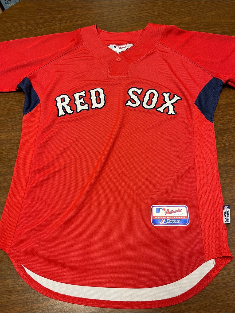 Majestic Boston Red Sox Cool Base batting practice jersey, size medium